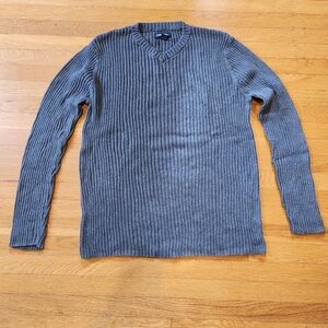 Vintage Cherokee Men's V-Neck Sweater - Gray